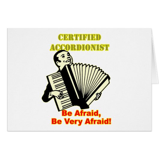 Certified Accordionist Cards (Front Horizontal)