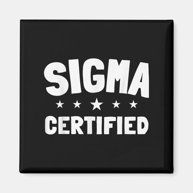 Certified Alpha Meme Quote Sayings Introvert Wise  Magnet (Front)