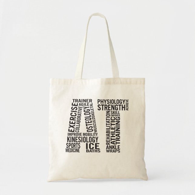 Certified Athletic Trainer AT Tote Bag (Front)