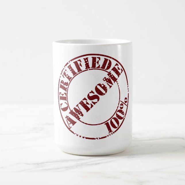 Certified Awesome Coffee Mug (Center)