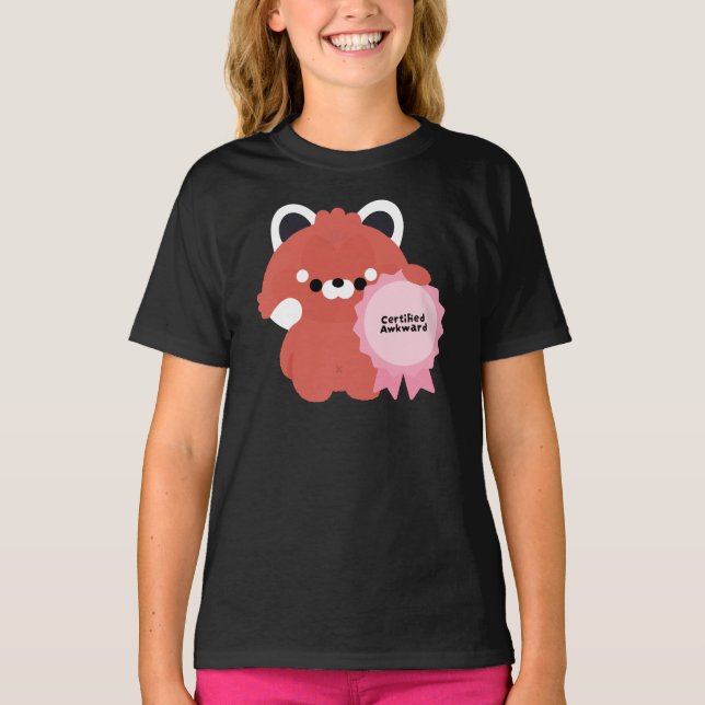 Certified Awkward Red Panda T-Shirt (Front)