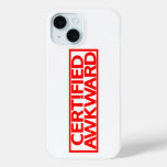 Certified Awkward Stamp iPhone 15 Case