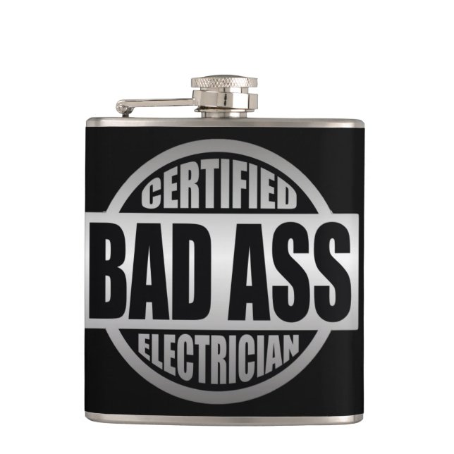 Certified BA Electrician Flask (Front)