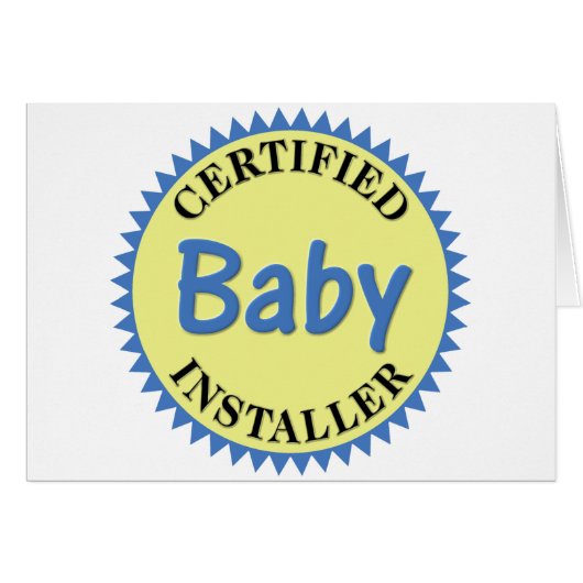 Certified Baby Installer Cards (Front Horizontal)