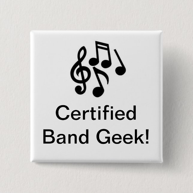 Certified Band Geek Button (Front)