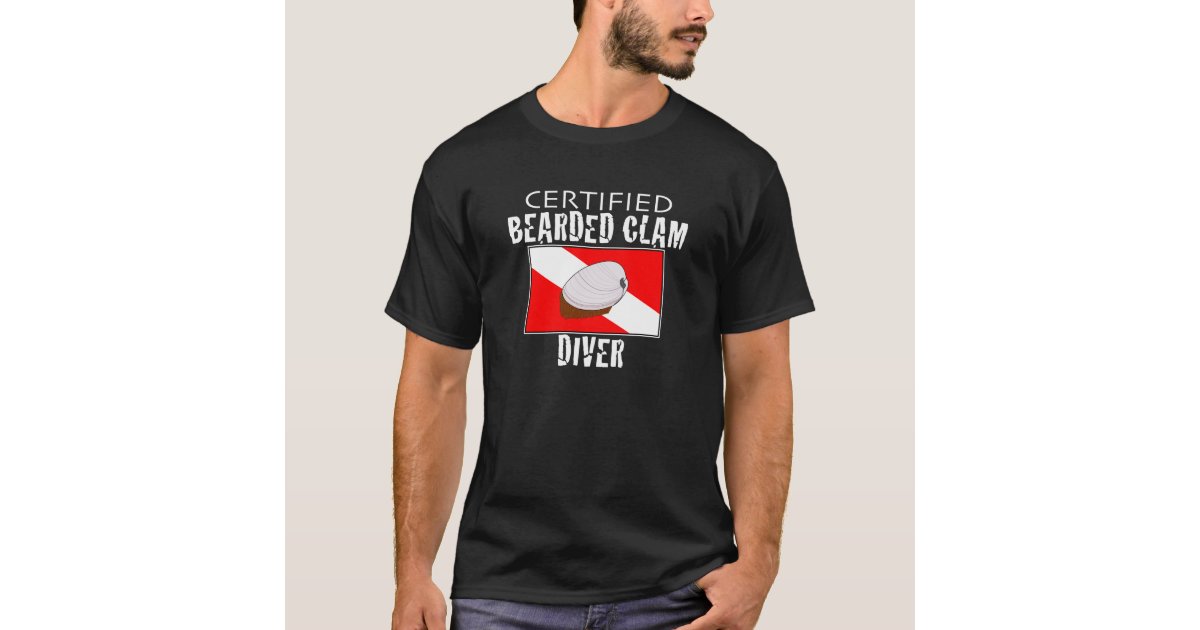 bearded clam t shirt