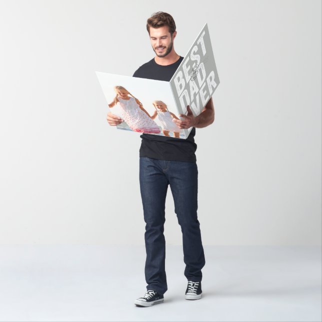 Certified Best Dad Ever Father's Day Typography Card (In Situ)