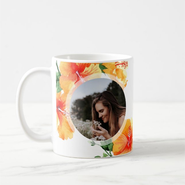 Certified Best Mom Ever One Photo Birthday Gift Coffee Mug (Left)