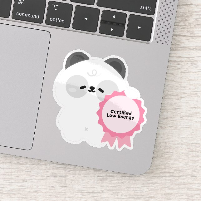 Certified Burnt Out Panda Sticker (Detail)