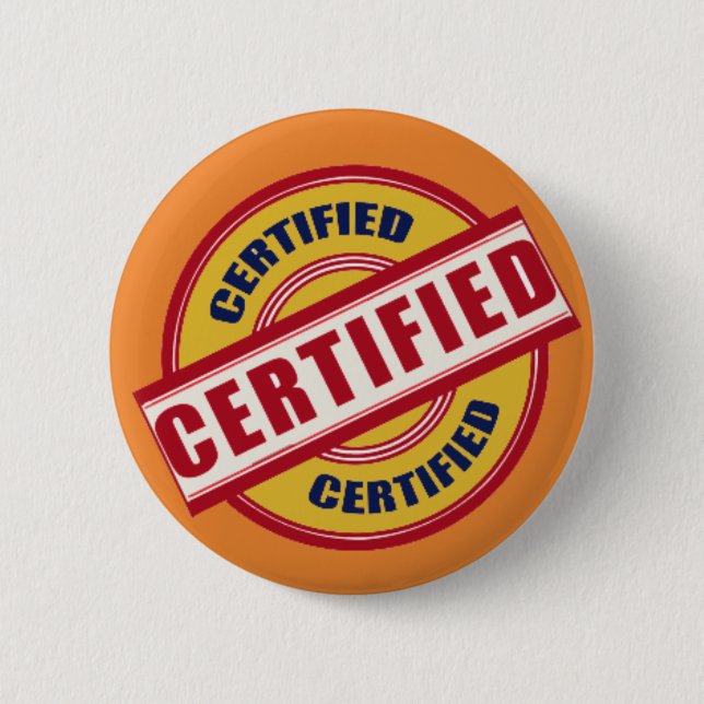 certified button (Front)