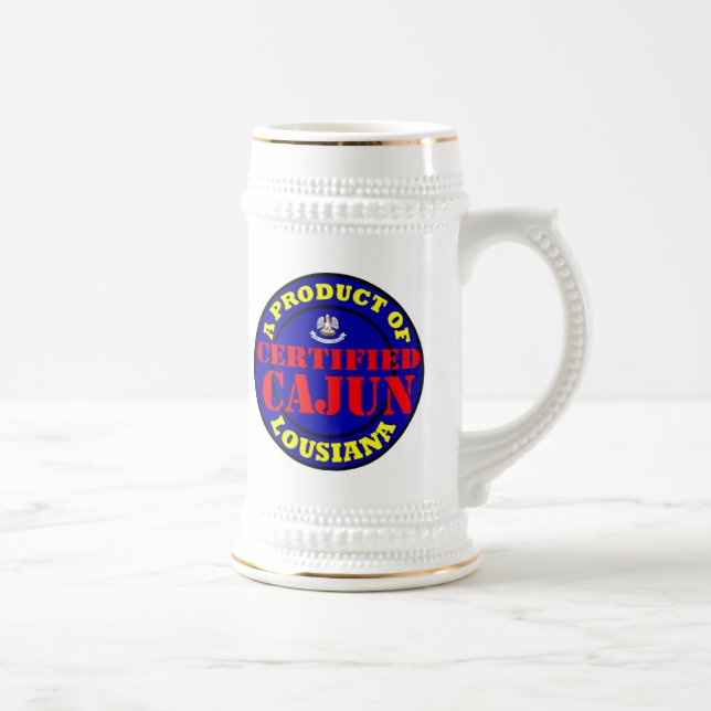 CERTIFIED CAJUN BEER STEIN (Right)