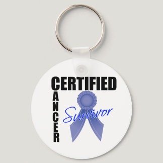 Certified Cancer Survivor - Colon Cancer Keychain