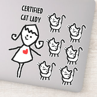 Certified Cat Lady Sticker