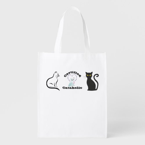 Certified Cataholic  Grocery Bag