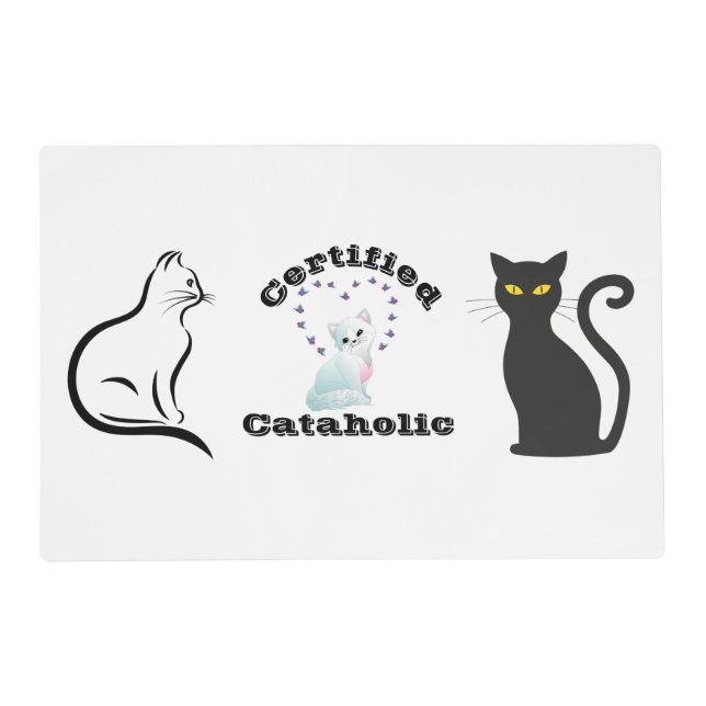 Certified Cataholic Placemat (Front)