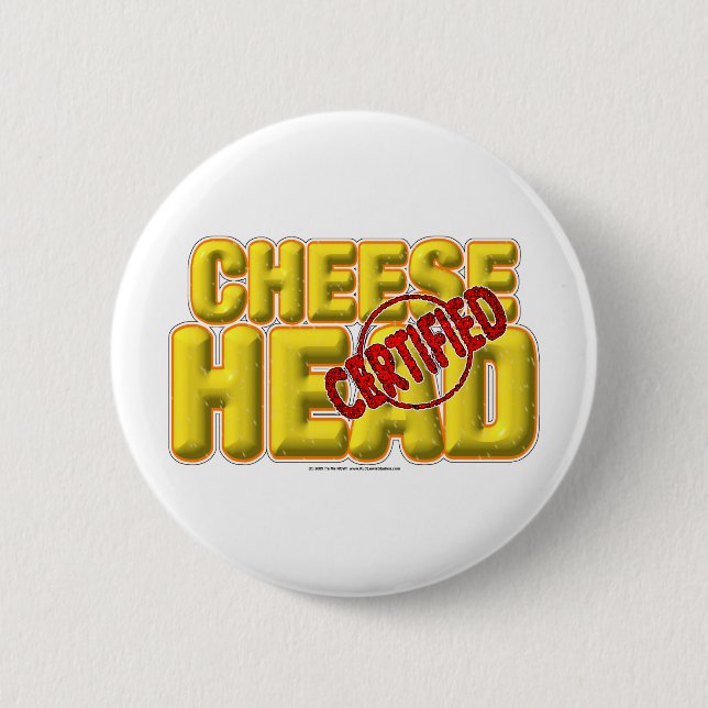 Certified CheeseHead Button (Front)