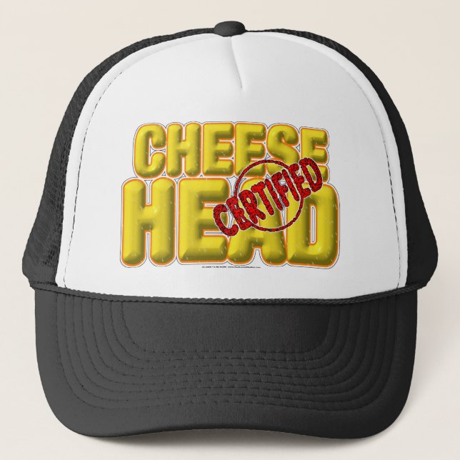 Certified CheeseHead Trucker Hat (Front)