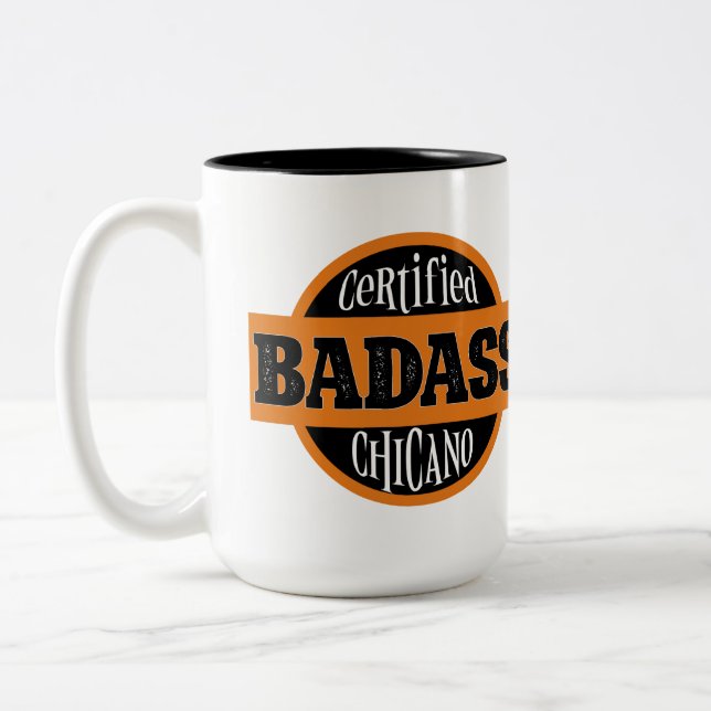 Certified Chicano  Two-Tone Coffee Mug (Left)