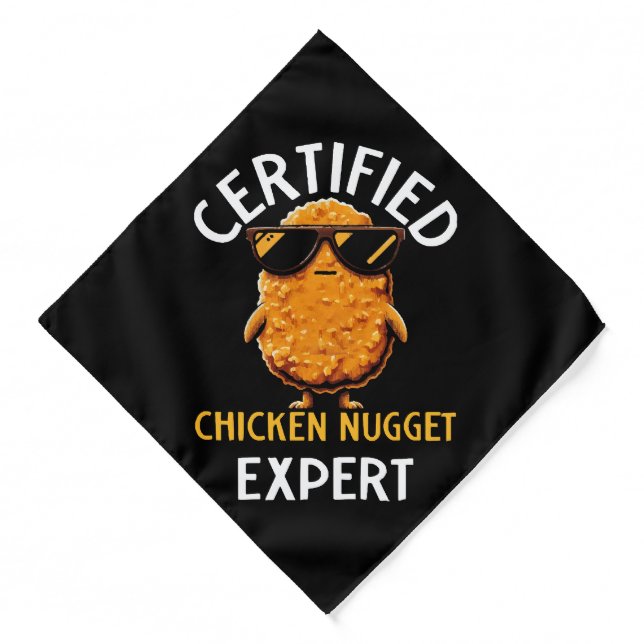  Certified Chicken Nugget Expert Bandana (Front)
