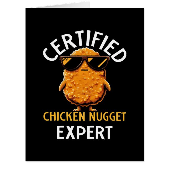  Certified Chicken Nugget Expert Cards (Front)