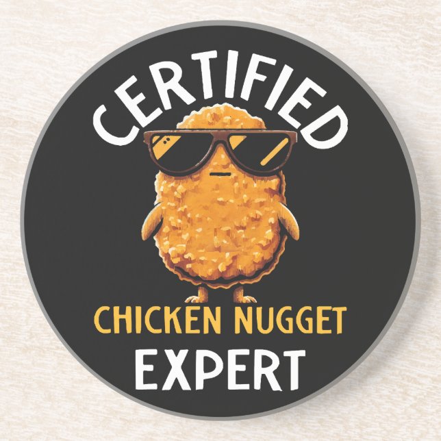  Certified Chicken Nugget Expert Coaster (Front)