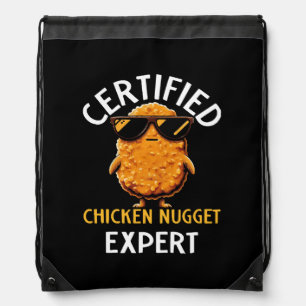 Certified Chicken Nugget Expert Drawstring Bag