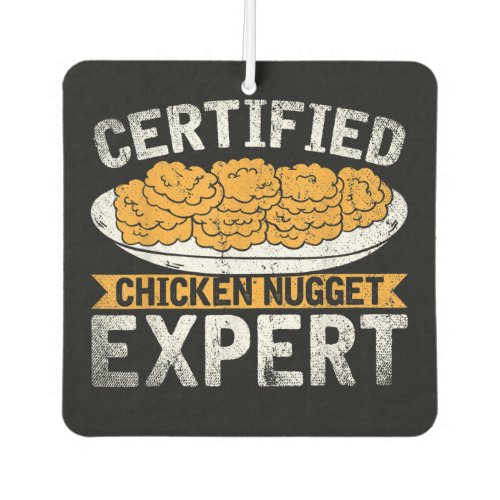 Certified Chicken Nugget Expert Funny Chicken Air Freshener