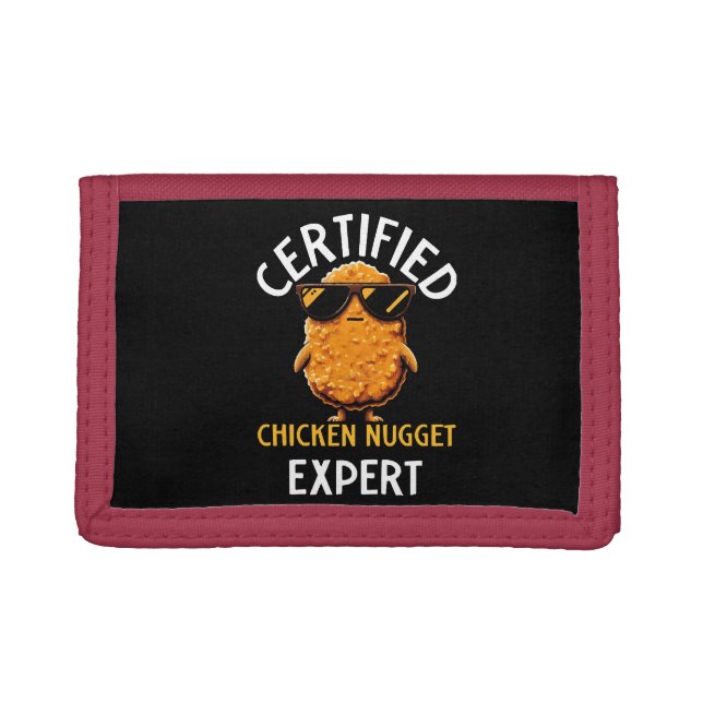  Certified Chicken Nugget Expert Tri-fold Wallet (Front)