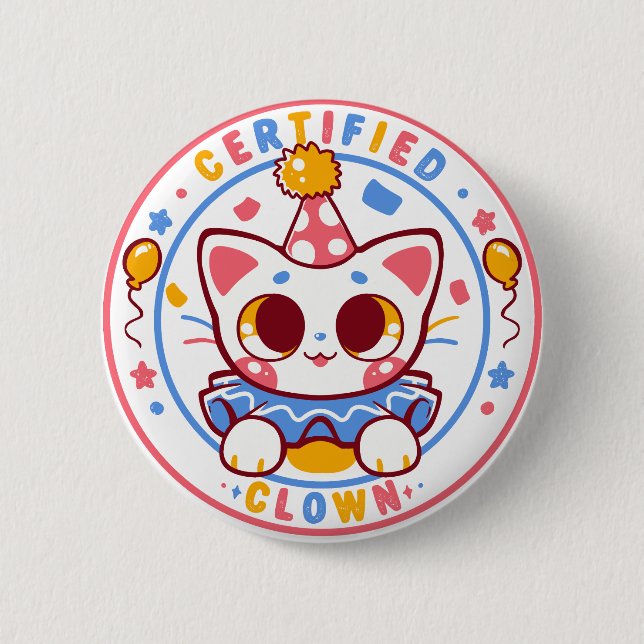 Certified Clown Button (Front)