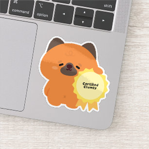 Certified Clumsy German Shepherd Puppy Sticker