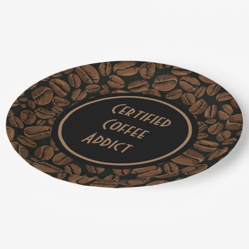 Certified Coffee Addict Paper Plates