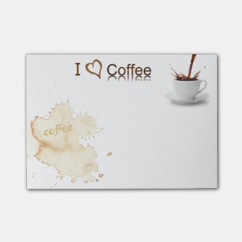 Certified Coffee Lover's Post-it® Note by Siberianmom at Zazzle