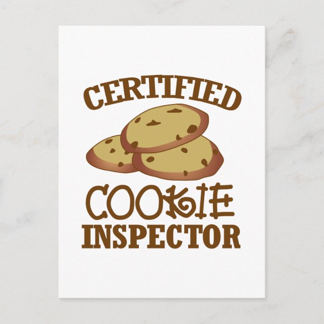 Certified Cookie Inspector Postcard (Front)
