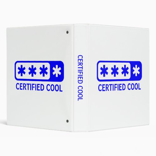 Certified Cool Binder