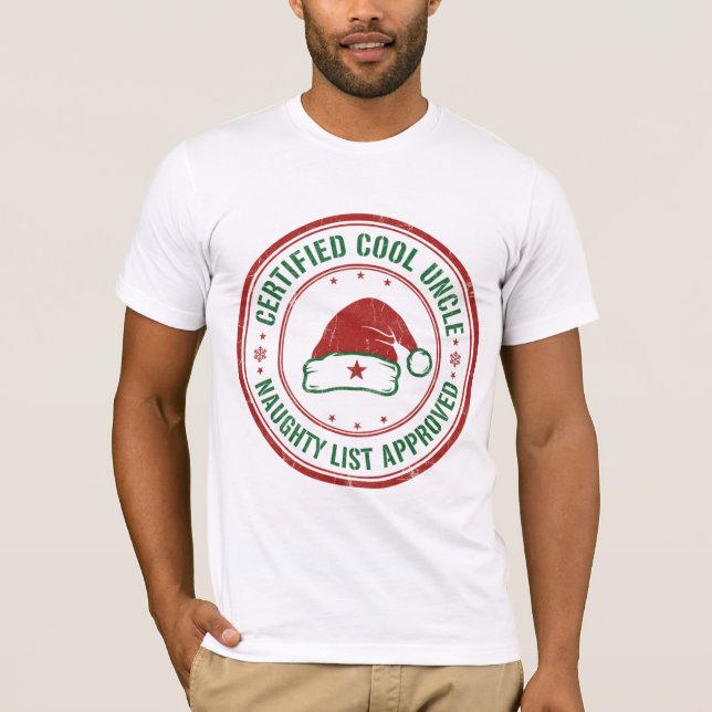 Certified Cool Uncle – Naughty List Approved | Gru T-Shirt (Front)