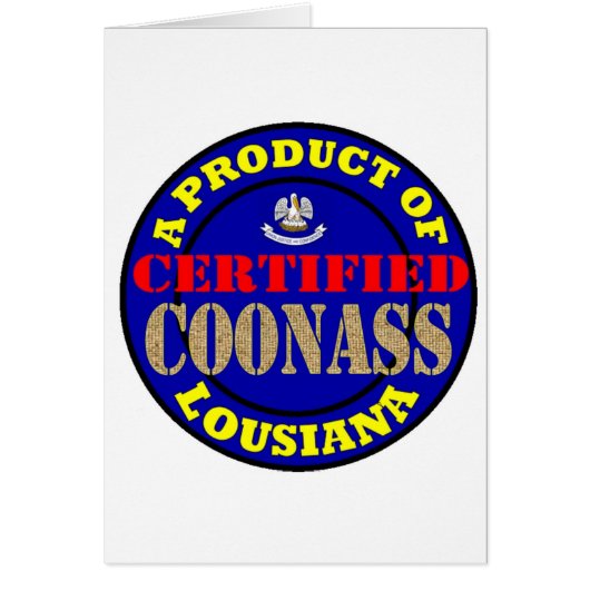 CERTIFIED COONASS CARDS (Front)