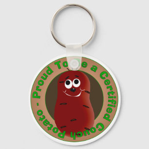 Certified Couch Potato Keychain