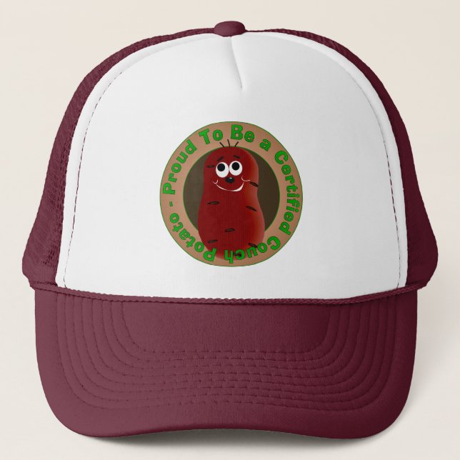 Certified Couch Potato Trucker Hat (Front)
