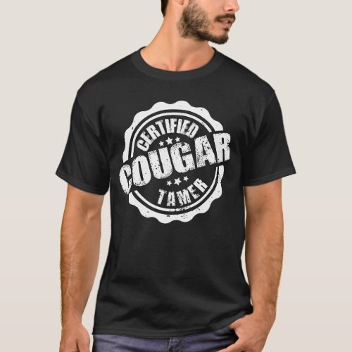 Certified Cougar Tamer Funny Mens Cougar Tamer T_Shirt