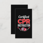 Certified CPR Instructor Funny Medical Worker Business Card (Front/Back)
