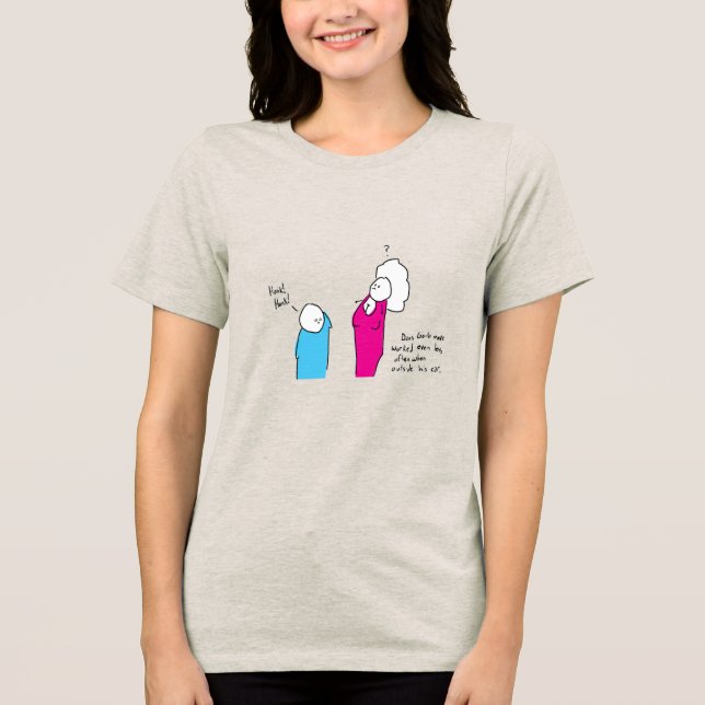 Certified Cringe Casanova – Awkward Pick-Up Line  Tri-Blend Shirt (Front)