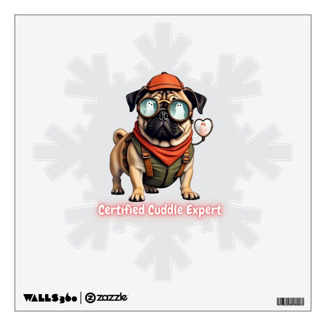Certified Cuddle Expert Wall Decal  (Front)