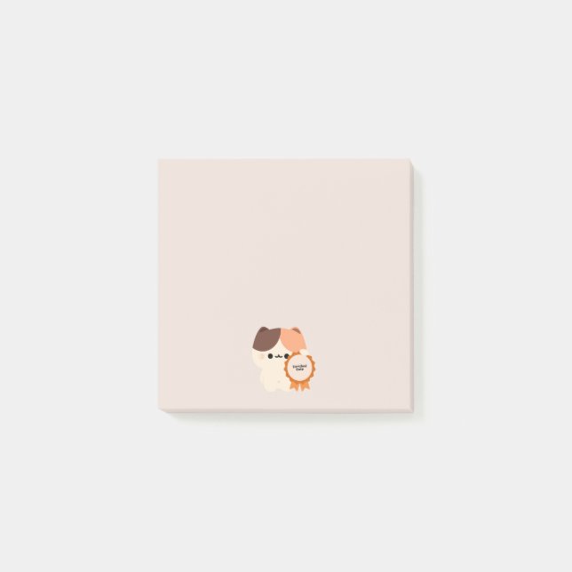 Certified Cute Cat Post-it Notes (Front)
