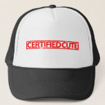 Certified Cute Stamp Trucker Hat