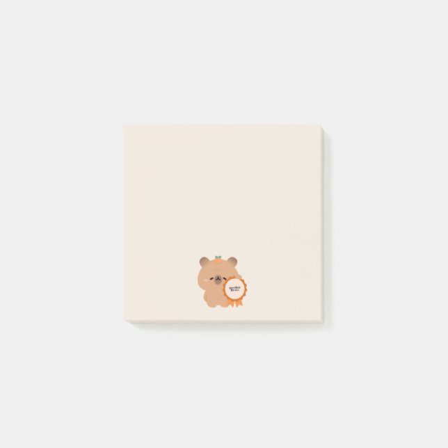 Certified Delulu Capybara Post-it Notes (Front)