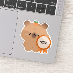 Certified Delulu Capybara Sticker