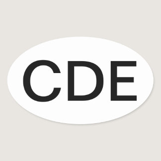 Certified Diabetes Educator Oval Sticker