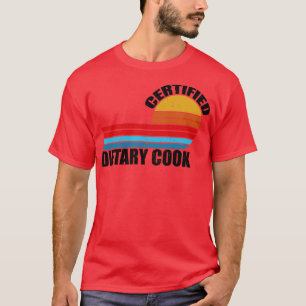 Certified Dietary Cook retro vintage job title pro T-Shirt