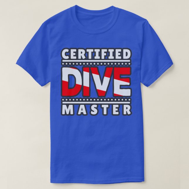 Certified Dive Master T-Shirt (Design Front)