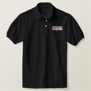 Certified Diver Embroidered Polo